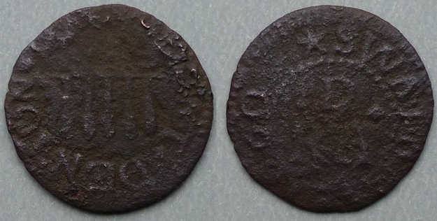 Swaffham, Robert Denton 1660 farthing
